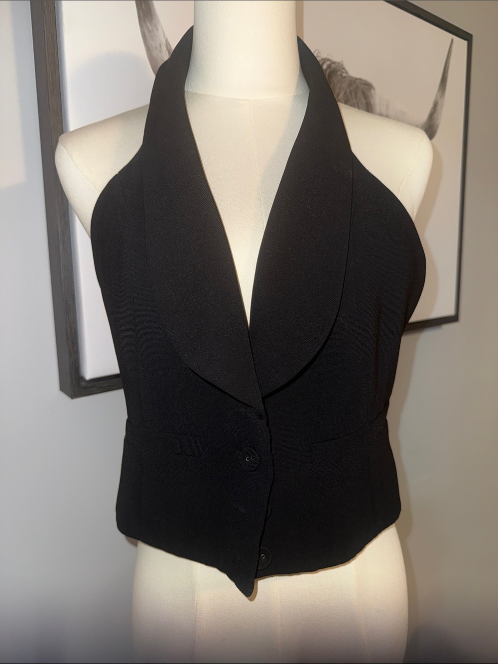 Forever 21 Black Halter Vest